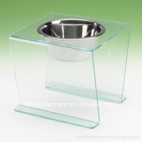 Frosted Perspex/Acrylic pet/dog/cat bowl